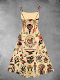 Women's Vintage Sailor Jerry Tattoo Two-Piece Dress