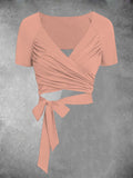 Women's Pink Vintage Mermaid Two-Piece Dress