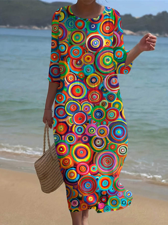 Women's Geometric Print Resort Dress