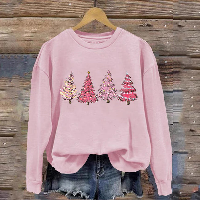 Pink Tree Christmas Sweatshirt