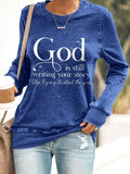 BUY 3 GET 15% OFFGod is Writing Your Story Print Sweatshirt