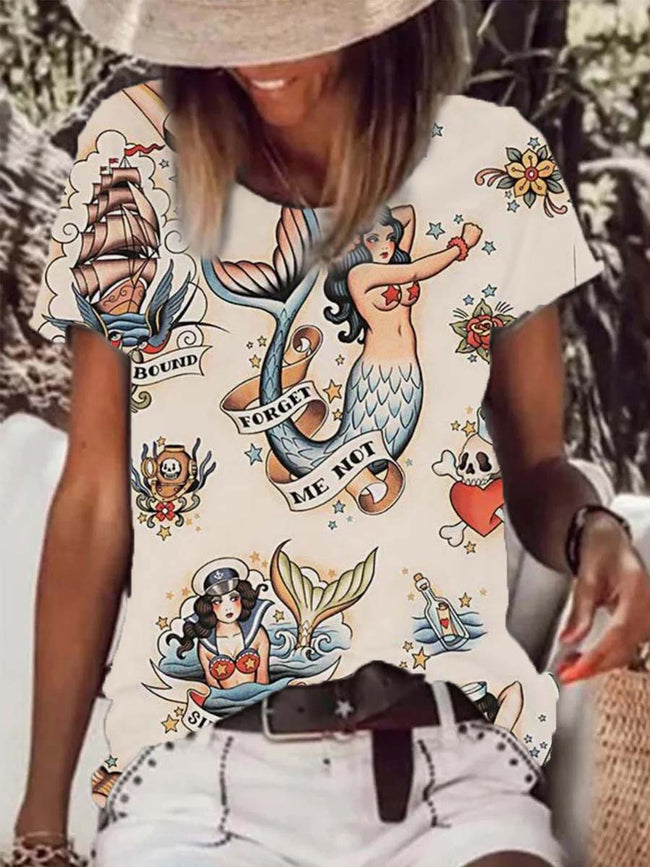 Women's Vintage Mermaid T-Shirt