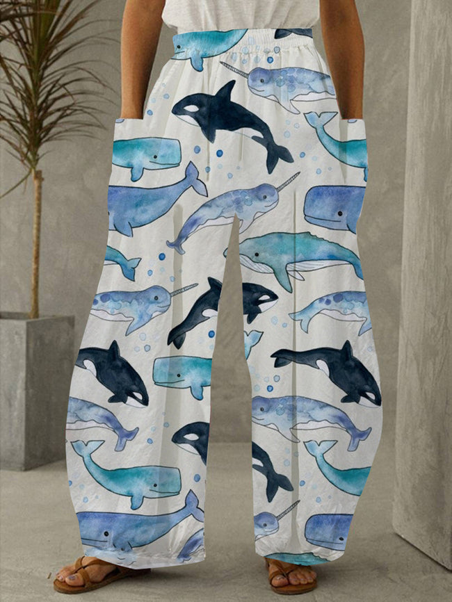 Women's Summer Vacation Print Pants