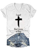 Women's Casual I Can'T But I Know A Guy Printed Short Sleeve T-Shirt