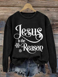 Women'S Jesus Is The Reason Long Sleeve Sweatshirt