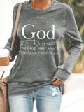 BUY 3 GET 15% OFFGod is Writing Your Story Print Sweatshirt