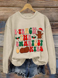 Alphabet Christmas Christmas  kindergarten Teacher Casual  Sweatshirt