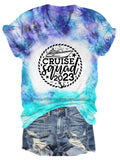 Cruise Squad 2023 Tie Dye V Neck T-shirt