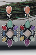 Onyx Colored Gemstone Earrings