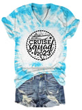 Cruise Squad 2023 Tie Dye V Neck T-shirt