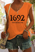 Women's Halloween 1692 They Missed One Salem Witch Sleeveless Tank Top