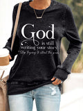 BUY 3 GET 15% OFFGod is Writing Your Story Print Sweatshirt