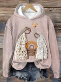 Women's Nativity Print Christmas Hoodie