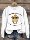 Women'S The One Where It's Thanksgiving Printed Sweatshirt