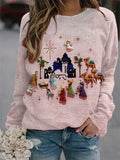 Women's nativity print casual sweatshirt