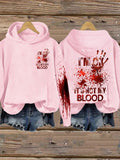 I'M Ok It'S Not My Blood Halloween Women's Printed Long Sleeve Sweatshirt