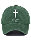 Women's Casual I Can'T But I Know A Guy Print Baseball Cap