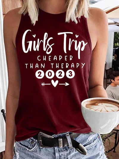 Girls Trip 2023 Cheaper Than Therapy Vest