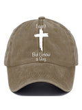 Women's Casual I Can'T But I Know A Guy Print Baseball Cap