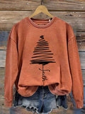 women's faith christmas tree sweatshirt