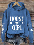 🔥Buy 3 Get 10% Off🔥Women's Heartbeat Horse Lover Casual Hoodie