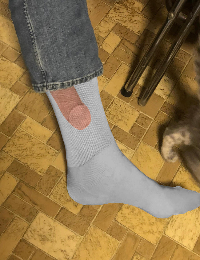 "Show Off" Grey Funny Socks