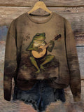 Unisex Toad Art Print Casual T-Shirt