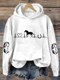 Women's Horse Heartbeat Horse Lover Casual Hoodie