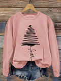 women's faith christmas tree sweatshirt