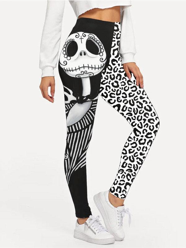 Punk Leopard Print Casual Stretch Pants Leggings