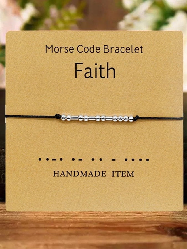 Women's Faith Morse Code Bracelet