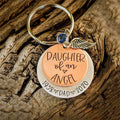 Customized Daughter Of An Angle Memorial Keychain