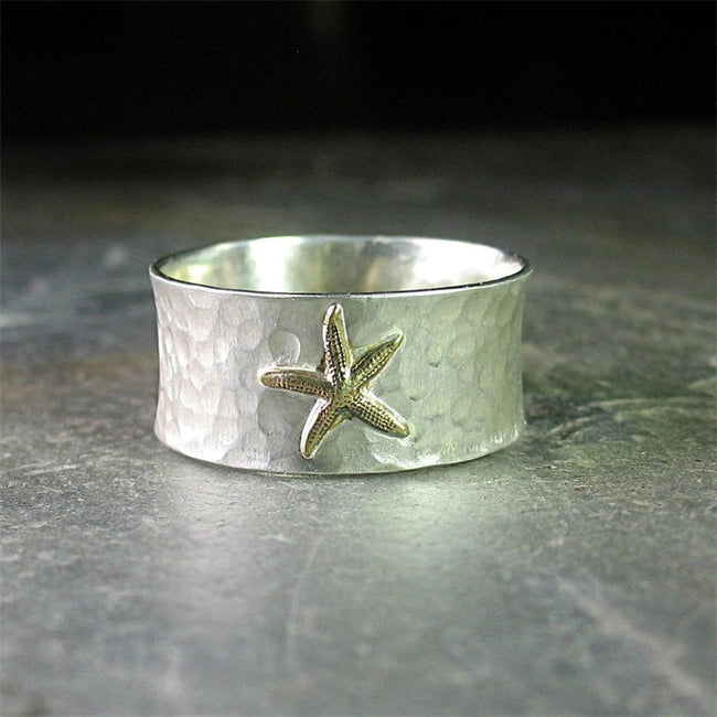 Vintage Starfish Ocean Ring