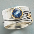Vintage Aquamarine Wide Ring