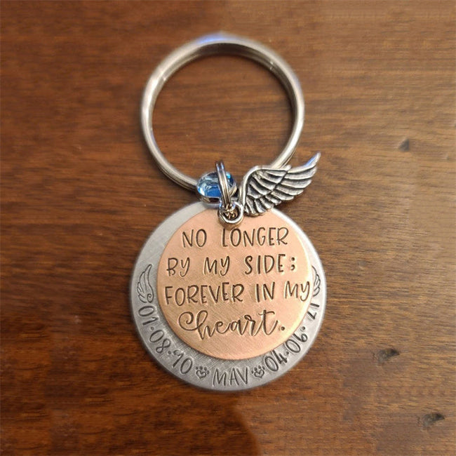 Customized Daughter Of An Angle Memorial Keychain