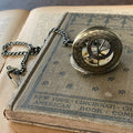 Vintage Mechanical Pocket Watch Necklace