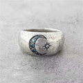 Vintage Moon And Star Ring