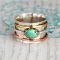 Vintage Turquoise Recycle Ring