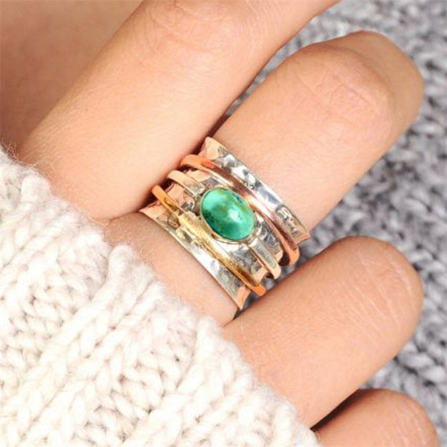 Vintage Turquoise Recycle Ring
