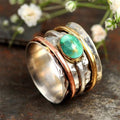 Vintage Turquoise Recycle Ring