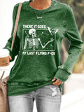 Women's Halloween There It Goes My Last Flying F*ck Sweatshirt