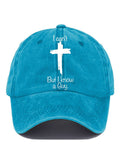 Women's Casual I Can'T But I Know A Guy Print Baseball Cap