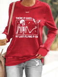 Women's Halloween There It Goes My Last Flying F*ck Sweatshirt