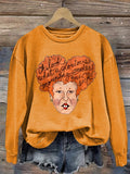 Halloween Women's Printed Long Sleeve Sweatshirt