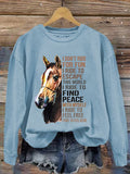 🔥Buy 3 Get 10% Off🔥Women's Western Pony I Don't Ride For Fun I Ride To Escape Printed Sweatshirt