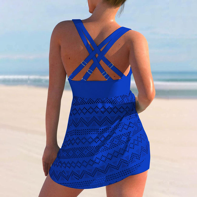 Tankini 2 Piece Plus Size Sports Summer Swimwear