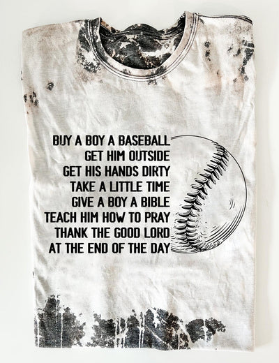 Buy A Boy A Baseball Thank The Good Lord Tee
