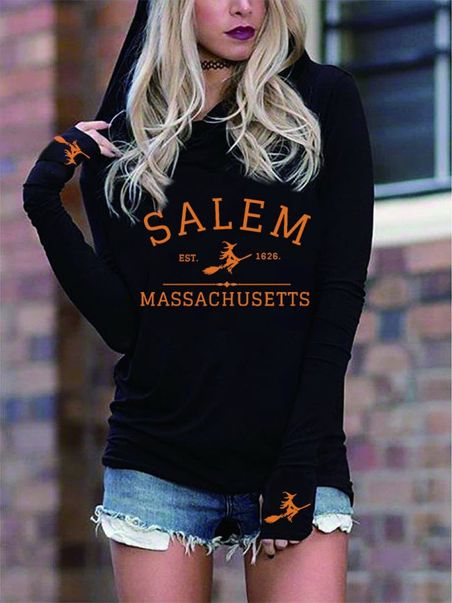 BUY 3 GET 10% OFFWomen's Salem Massachusetts Print Sweatshirt