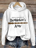 Retro Proud Member Army Wands Up Print Sweatshirt