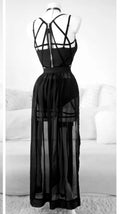 Gothic Cage Dress With Straps And Bosom Cushion Skirt